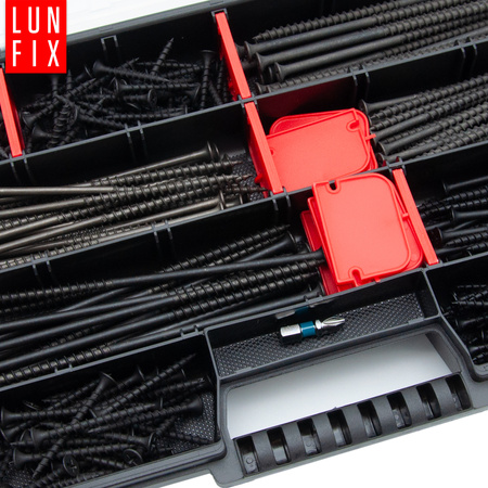 Zestaw wkrętów do płyt gipsowych 280 szt. + bit PH2