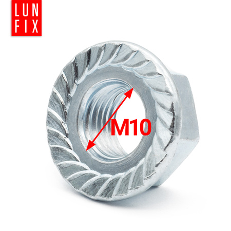 Nakrętka kołnierzowa M10 DIN6923 ocynkowana 1kg