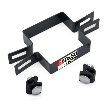 Obejma pośrednia 50x50 mm grafitowa komplet