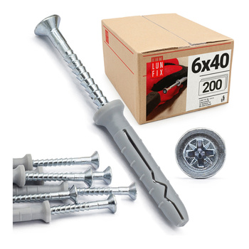 Kołki stożkowe szybkiego montażu 6x40 (200 szt.)