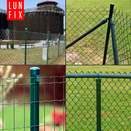 Słupek ogrodzeniowy okrągły fi 42 1,2mm grubości 2m 200cm zielony