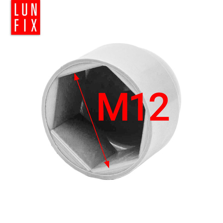 Zaślepka na śruby M12/19 maskownica kołpak biała 500szt.