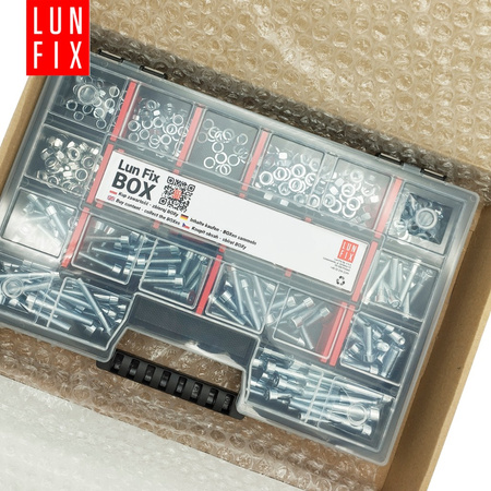 Śruby imbusowe nakrętki podkładki 540szt. M5-M6 ocynkowane