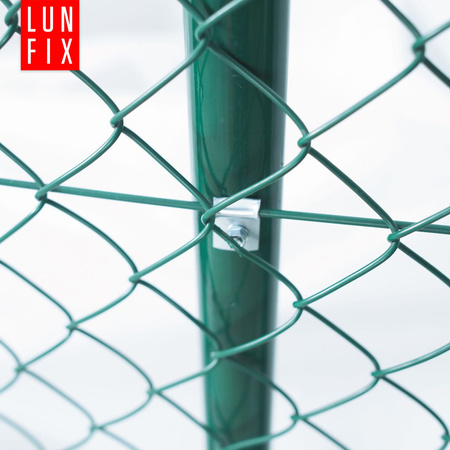 Przelotka blaszkowa uchwyt drutu paneli 5,5x19 zielony 100szt.