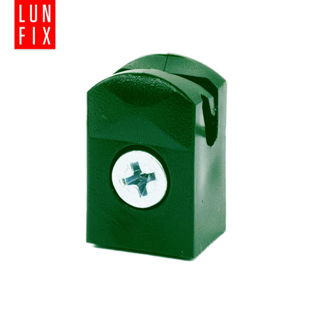 Przelotka mocowanie drutu na wkręt zielona 10szt.