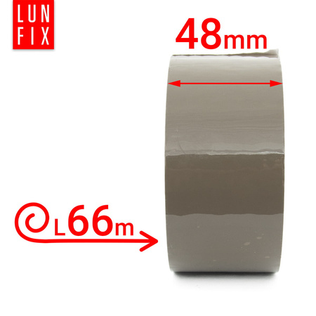 Taśma pakowa brązowa akryl Smart 48mm/66m