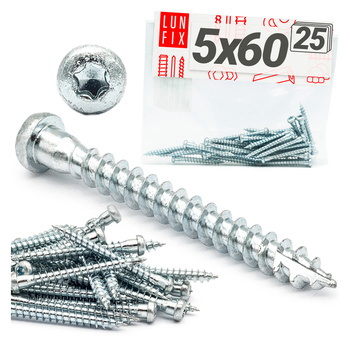 Wkręty ciesielskie Anchor 5x60 do kątowników 25szt.