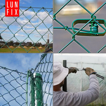 Drut naciągowy do siatki 3.1mm zielony ocynkowany powlekany PCV 100mb