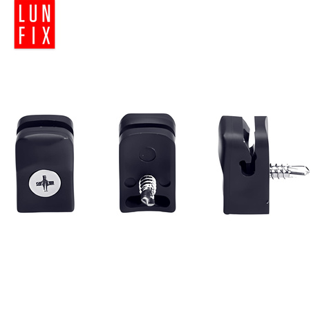 Przelotka mocowanie drutu na wkręt czarna 10szt.