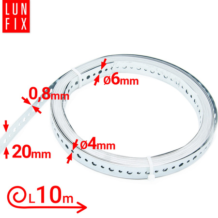 Taśma montażowa 20x0,8 TM20 opak. 10mb