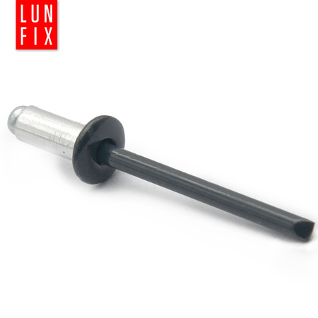 Nity zrywalne 4.8x12mm aluminiowo-stalowe ANTRACYT RAL7016 100szt.