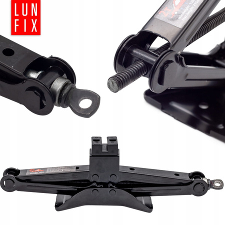 Podnośnik samochodowy TRAPEZOWY lewarek 2t + podkładka