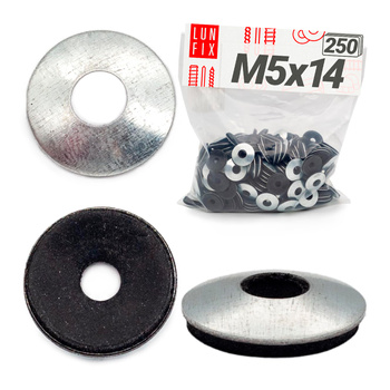 Podkładka z uszczelką gumową EPDM 5x14 mm ocynkowana 250szt