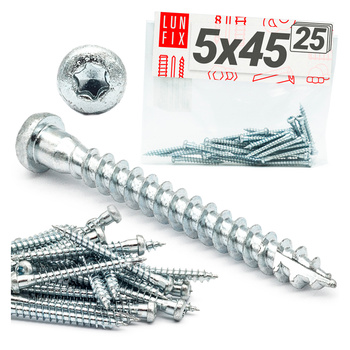 Wkręty ciesielskie Anchor 5x45 do kątowników 25szt.