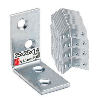 Kątownik wąski 25x25x14x1,5 100 szt.