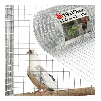 Siatka hodowlana 100cm 19x19 fi 0,8mm zgrzewana ocynkowana 1mb