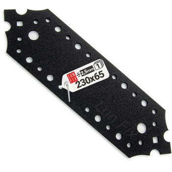 Płytka perforowana ozdobna 230x65x2,5 łącznik płaski SDLP6 1szt.