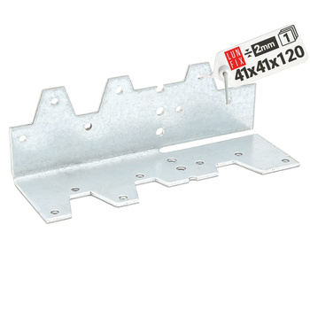 Kątownik gięty 41x41x120x2,0 KG1