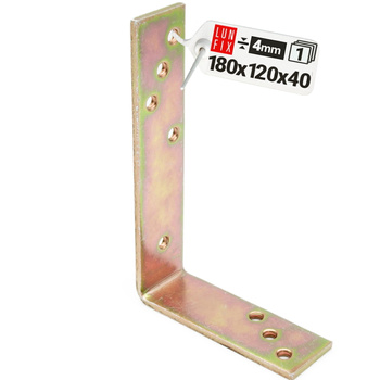 Kątownik belki szeroki KB3 180x120x40x4.0mm