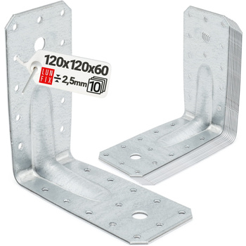 Kątownik z przetłoczeniem KP12 120x120x60x2,5 10szt.