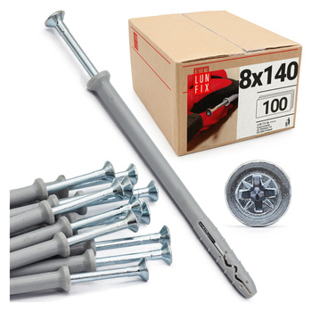 Kołki stożkowe szybkiego montażu 8x140 (100 szt.)