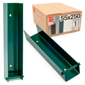 Mocowanie do podmurówki 55x250 zielony