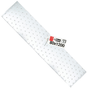 Płytka perforowana 1200x80x2 PP93 łącznik ciesielski płaski 1szt.