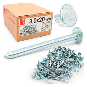Gwoździe papowe 3х20 mm ocynkowane papiaki 5kg