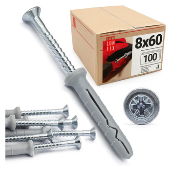 Kołki stożkowe szybkiego montażu 8x60 (100 szt.)