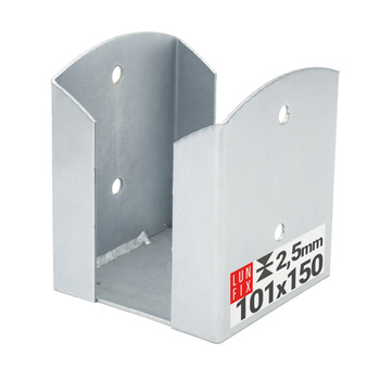 Podstawa słupa przykręcana 101x150x2,5 kotwa