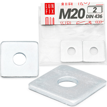 Podkładka kwadratowa M20 ocynkowana 60x60x5mm 2szt.