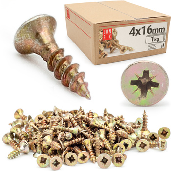 Wkręty uniwersalne 4x16 hartowane ocynkowane KDH 1kg