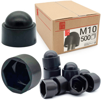Zaślepka na śruby M10/17 maskownica kołpak czarna 500szt