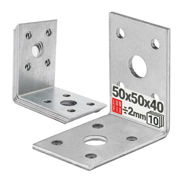 Kątownik montażowy 50x50x40mm ciesielski 10szt.