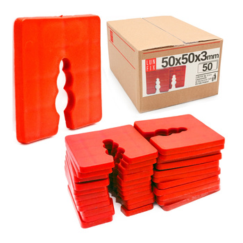 Podkładka dystansowa 3mm 50x50mm wyrównująca 50szt.