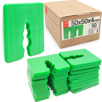 Podkładka dystansowa 4mm 50x50mm wyrównująca 50szt.