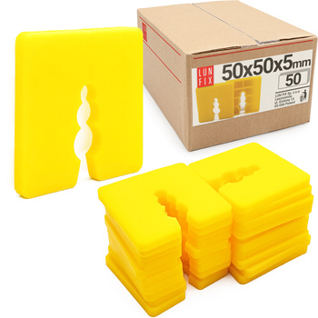 Podkładka dystansowa 5mm 50x50mm wyrównująca 50szt.