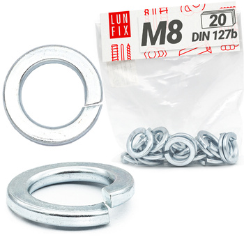 Podkładka sprężysta M8 ocynkowana DIN127 20szt.