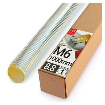 Pręt gwintowany szpilka M6 ocynkowany 1000 mm klasa 8.8 1szt.