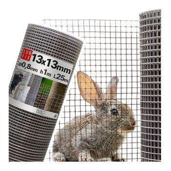 Siatka przeciw gryzoniom 100cm 13x13 fi 1,4mm zgrzewana ocynkowana 25mb