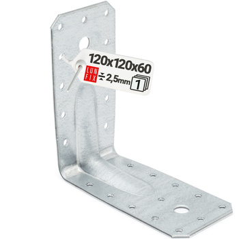 Kątownik z przetłoczeniem KP12 120x120x60x2,5 1szt.