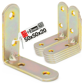 Kątownik meblowy 50x50x20x2 KR5 10szt.