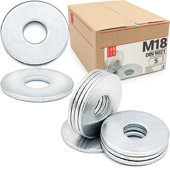 Podkładka okrągła M18 powiększona DIN9021 5szt.