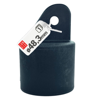 Nasadka wspornik słupa podporowego fi48mm grafit