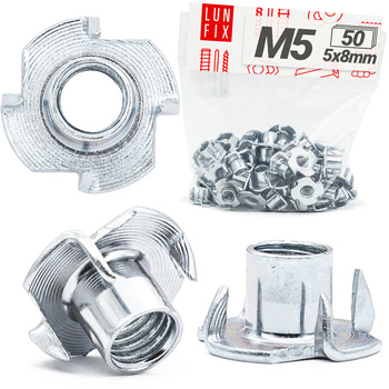 Nakrętka kłowa M5x8mm pazurkowa ocynkowana 50szt.