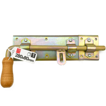 Zasuwa ryglowa 280x80mm drzwi garażu PRAWA ocynkowana WRK280