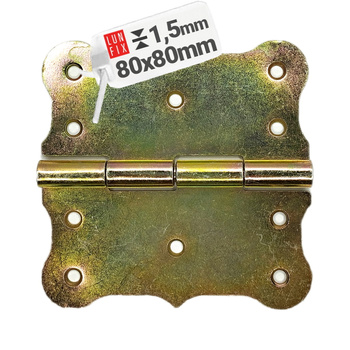 Zawias budowlany 80x80x1,5 mm ozdobny ocynkowany ZBB1 1szt.