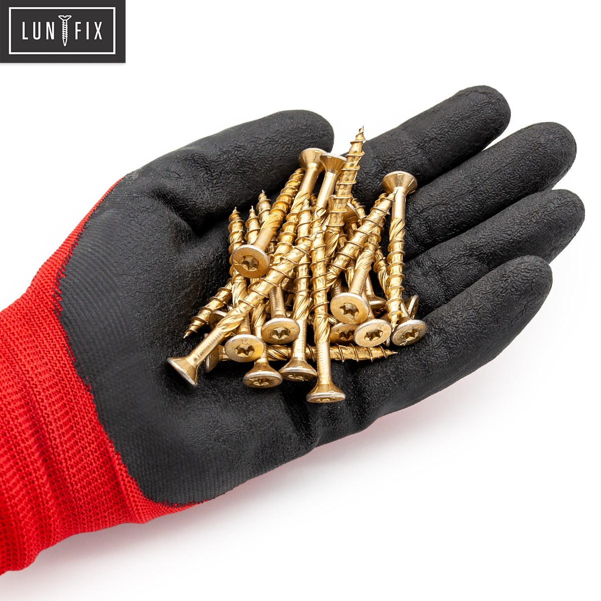 Wkręty ciesielskie do drewna z żółtą powłoką ocynkowaną