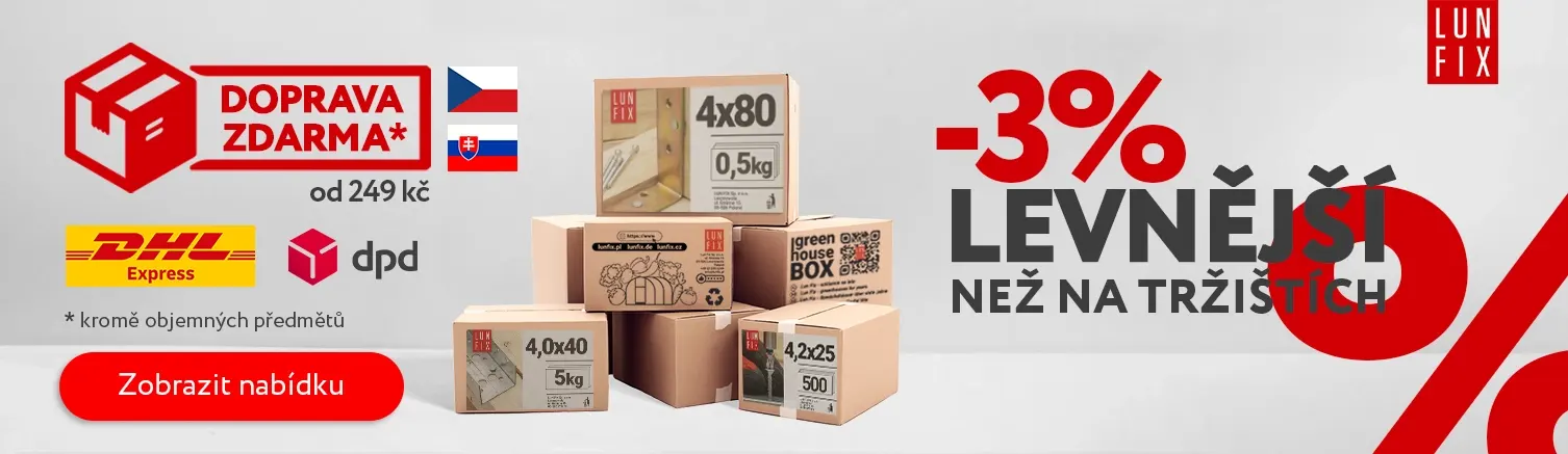 Akce Lun Fix – doprava zdarma a ceny levnější než tržní Lun Fix