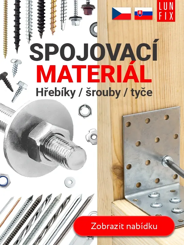 Spojovací materiál - hřebíky / šrouby / svorníky Lun Fix